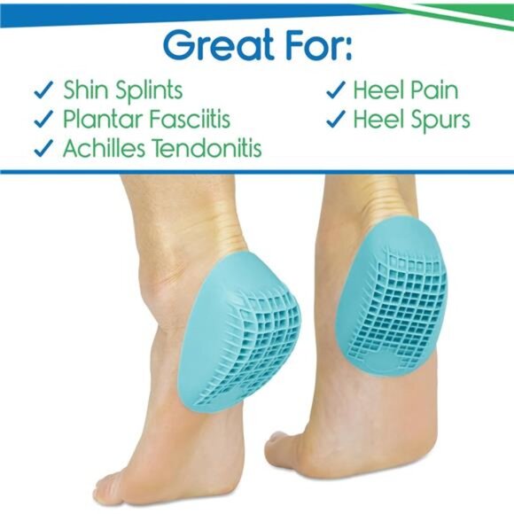 Heavy Duty Heel Cups for Heel Pain Relief & Support - Gel Cushion - Picture 3 of 7